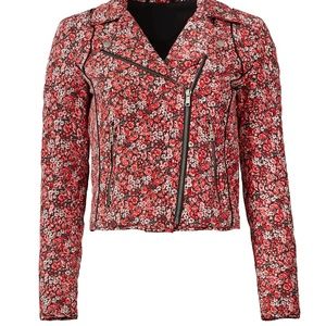 Joie Frona Floral Moto Jacket